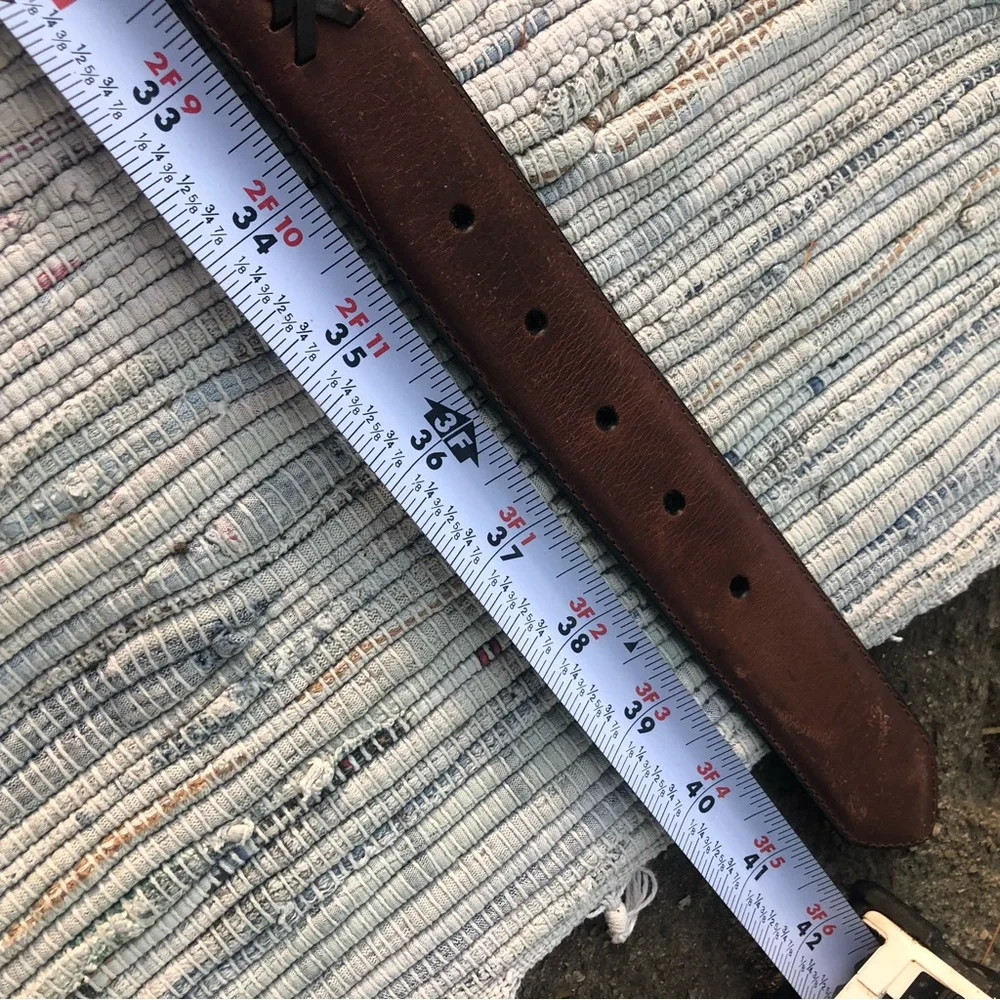 38 Columbia Leather Reversible Men Belt 38